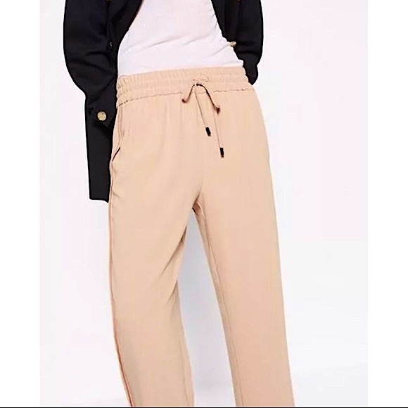 Zara Nude Pink w Stretch Waist and Pockets Pants - Picture 4 of 10